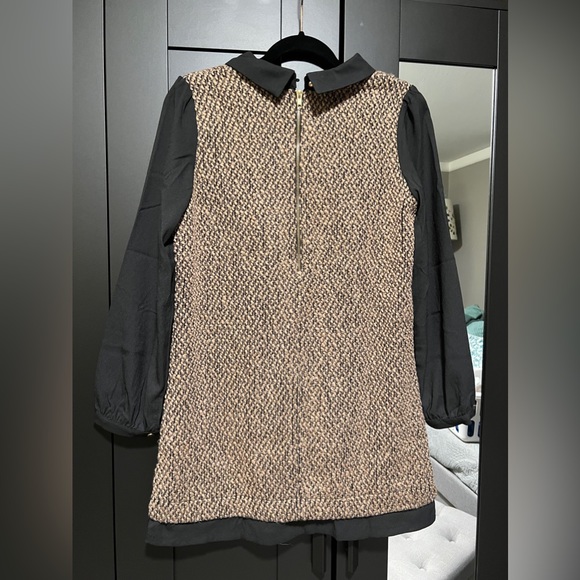 60's style tweed long sleeve shirt or mini dress - Picture 2 of 3